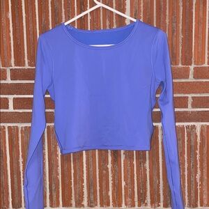 Lululemon Wunder Train Cropped Long-Sleeve Shirt